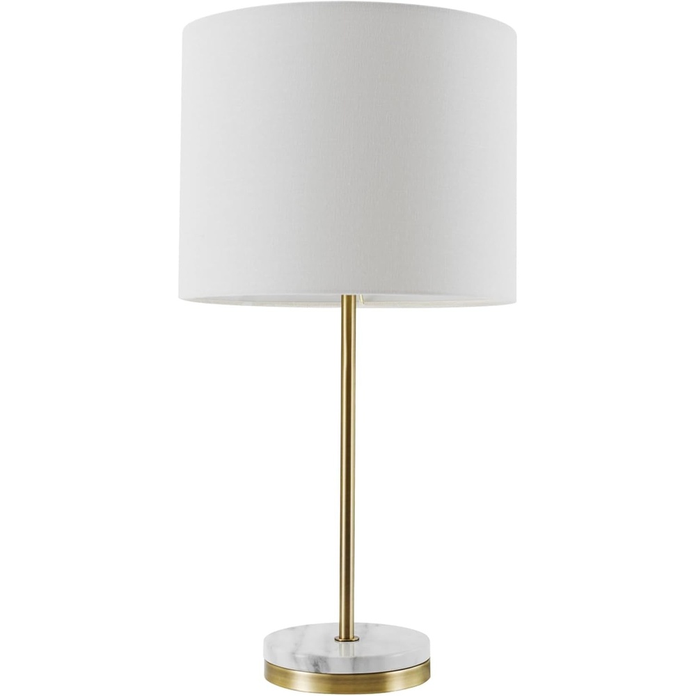 image:imageGlobe Electric x Novogratz 67347 22 2Light Table Lamp Metallic Dark Gray Dual Pull Chain Switch Modern Lighting for Bedroom or Office Ambient Home Decor Nightstand EssentialSoft Gold