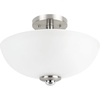 Bushed Nickel  Glass Shade