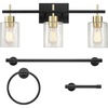 Matte Black  Matte Brass Accents