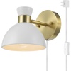 Brass  Matte White