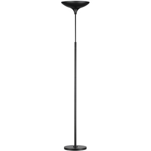 Globe Electric 12784 LED Floor Lamp Torchiere, Energy Star Certified, Dimmable, Super Bright, 43W, 3010 Lumens, Matte Black Finish, 70.9″(Black)