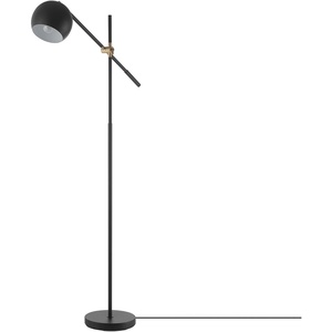 Globe Electric 12915 60″ Floor Lamp, Satin Gold Finish, Vintage Glam Design, in-Line Switch, E26 Base, Gold and Brass Modern Floor Lamp for Living Rooms and Bedrooms(Molly (Black & Brass))