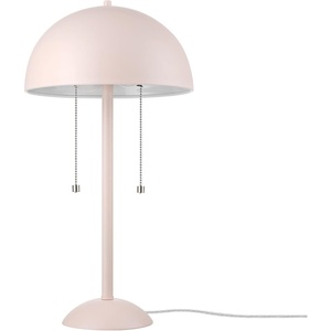 Globe Electric 12976 Haydel 21″ 2-Light Table Lamp, Matte Brass, Double On/Off Pull Chain(Luna (Pink))