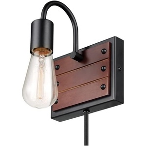 Globe Electric 1-Light Matte Black Wall Sconce – Total Qty: 1