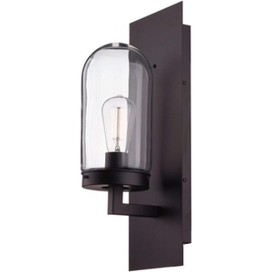 Globe Electric 44267 Slater Outdoor Wall Sconce, Dark Bronze