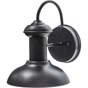 Globe Electric 44840 Sutton Outdoor/Indoor Wall Sconce, Galvanized Metal, Textured Socket Detail, Bulb Not Included(Black  Martes)