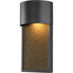Globe Electric 51432 LED Integrated Outdoor Indoor Wall Sconce, Black, 17 Watts, 520 Lumens, Back Porch Lights, Front Patio, Garage Fixture, Exterior Lighting for House(Bronze  Sutherland)