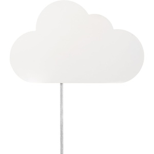 Globe Electric 51492 1-Light Floating Cloud Plug-in Wall Sconce, Matte White, 6ft Clear Cord, Inline On/Off Rocker Switch, Lights for Bedroom, Bulb Not Included, Mounted Bedside Lamp(White Cloud)
