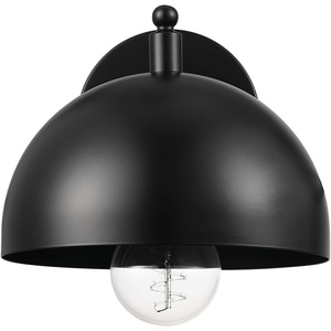 Globe Electric 51719 1-Light Plug-in or Hardwire Wall Sconce, Antique Brass, Matte Black Accent, Fabric Cord, in-Line On/Off Switch, Kitchen, Reading Light, Home Essentials, Bedroom, Bedside Lamp(Matte Black  Holly)