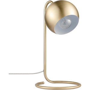 Globe Electric 52097 Pratt 18″ Desk Lamp, Matte Brass Finish, Adjustable Height, in-Line Rocker On/Off Switch(Matte Brass  Richmond)