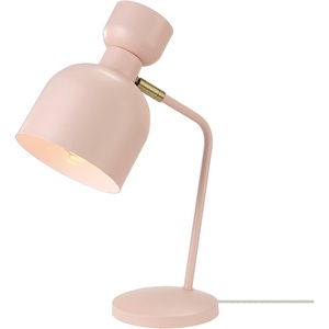 Globe Electric 52297 16″ Desk Lamp, Matte Pink, Brass Pivot Joint, in-Line On/Off Switch, Reading Light, Dorm Room Essentials, Lamps for Living-Room, Office Supplies, Lights for Home(Matte Pink)