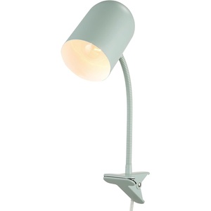 Globe Electric 52302 Carter 15″ Clip-Arm Desk Lamp, Matte Teal, Adjustable Gooseneck Arm, in-Line On Off Switch(Matte Teal)