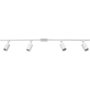 Globe Electric 59738 Tribeca 4-Light 56″ Track Lighting Kit, Matte Black, Bulb Not Included(Matte White)