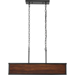Globe Electric 60334 Johnnie Pendant Lighting, Faux Wood(Faux Wood)