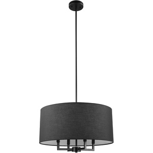 Globe Electric 60340 Emery Pendant Lighting, Matte Brass, Bulb Not Included(Black  Emery)