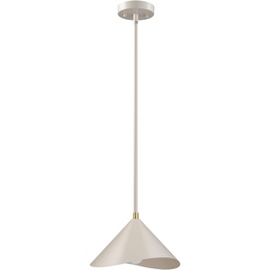 Globe Electric 60885 3-Light Linear Chandelier, Matte White, Brass Accents, Adjustable Hanging Height, Sloped or Vaulted Ceiling, Modern Dimmable Lighting for Kitchen Island or Dining Room(Matte Greige)