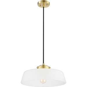 Globe Electric 61094 3-Light Cascading Pendant Light, Chrome Accents, White Shades(Brass)
