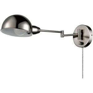 Globe Electric Company 12706 1 Light Pharmacy Sconce, Brushed Steel