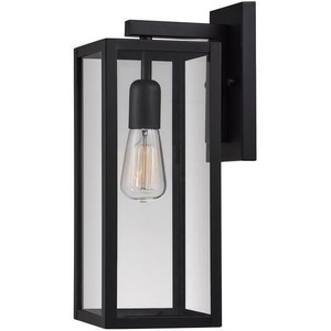 Globe Electric Vintage 1-Light Matte Black Hurley Wall Sconce