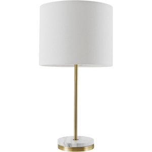 Globe Electric x Novogratz 67347 22″ 2-Light Table Lamp, Metallic Dark Gray, Dual Pull Chain Switch, Modern Lighting for Bedroom or Office, Ambient Home Decor, Nightstand Essential(Soft Gold)