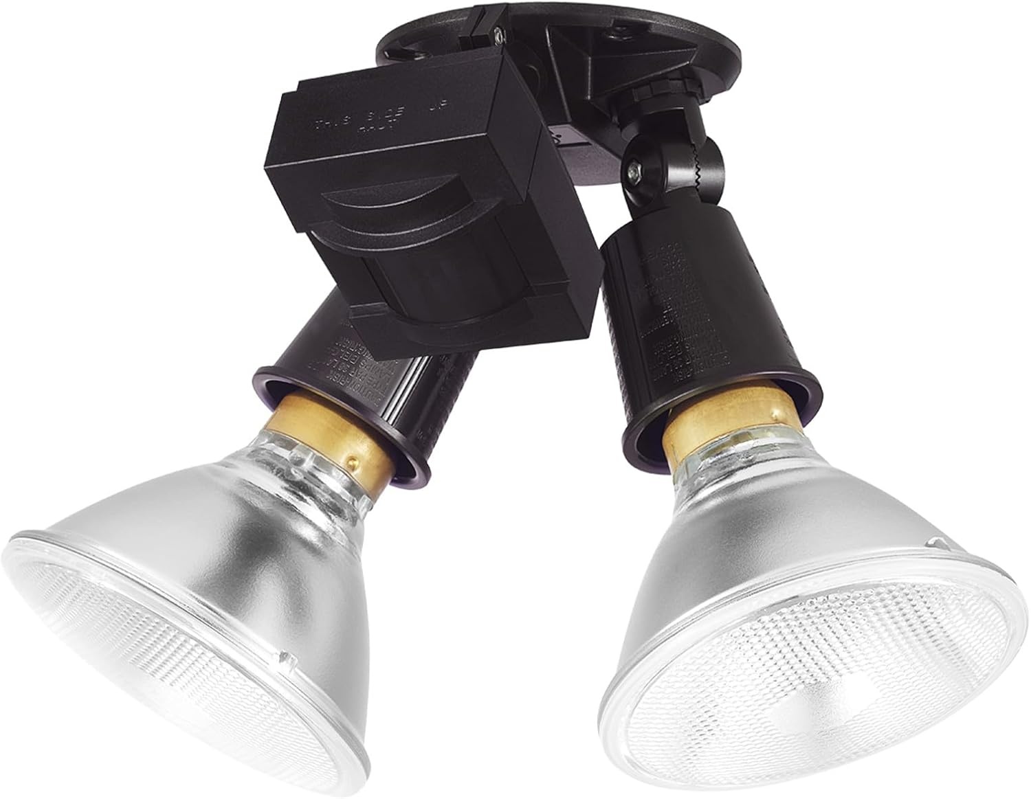 image:imageGLOBE Electric 240W Twin Head Motion Sensor Security Flood Light 110 Detection 60Ft Range Hardwired Bronze Finish Weather Resistant Outdoor Light 17000268