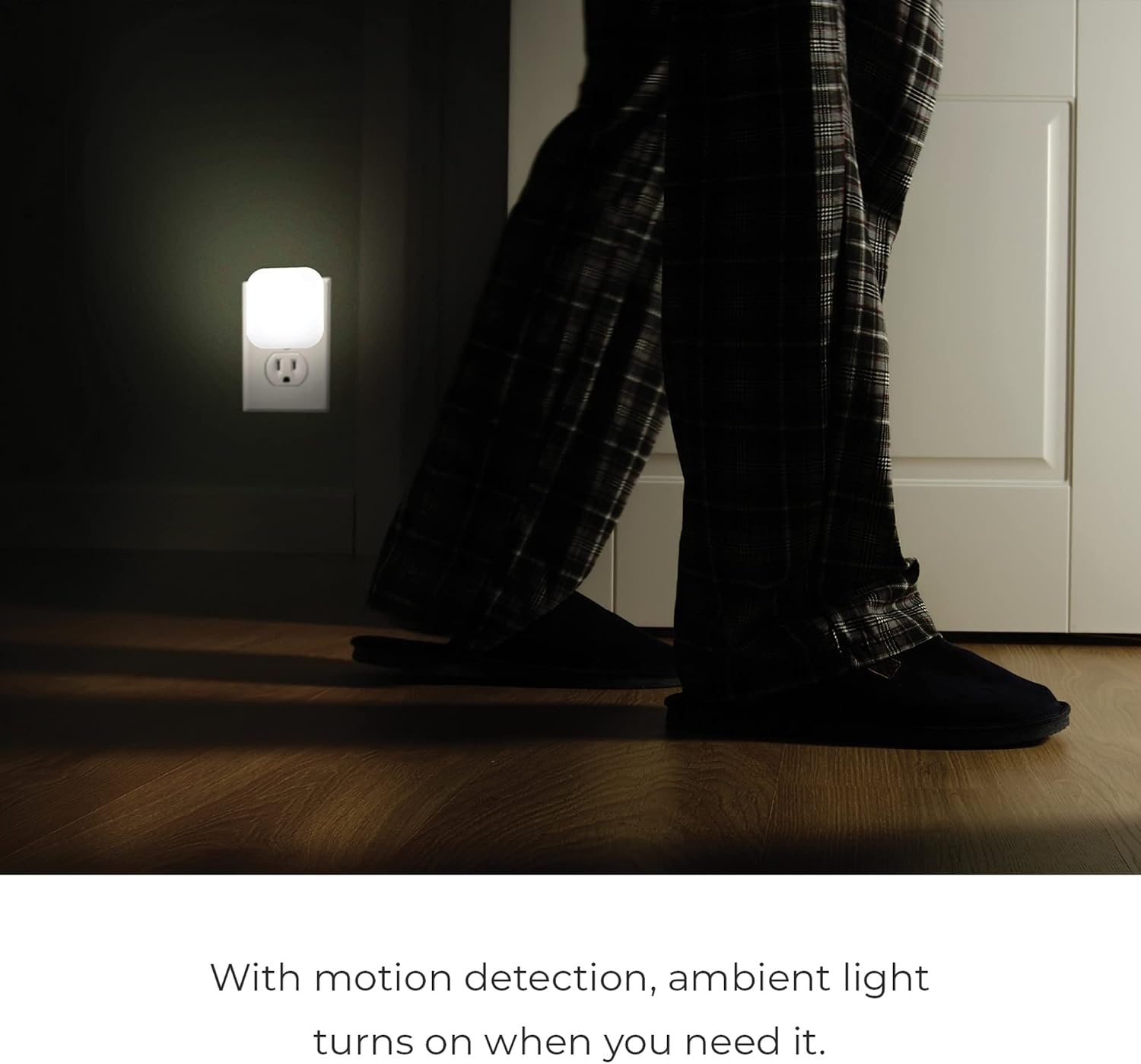 image:imageGLOBE Electric WiFi Smart Ambient Night Light with Motion Detection No Hub Required Voice Activated Multicolor Changing RGB Tunable White 2000K 5000KWhite