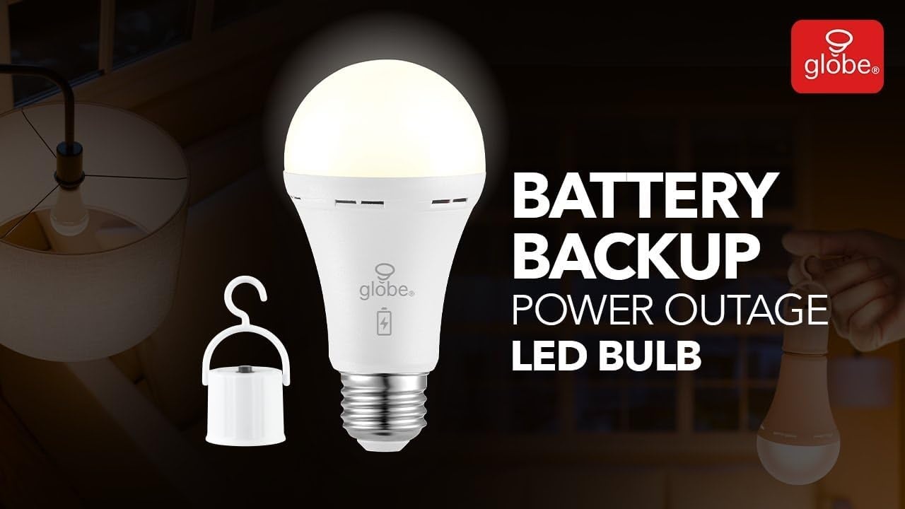 image:imageGlobe Battery Backup LED Bulb 6 Pack