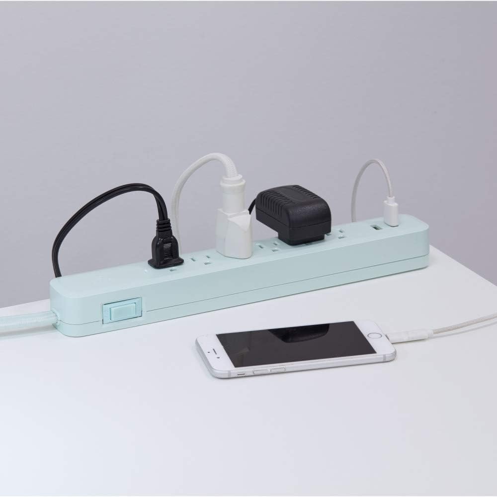 image:imageGlobe Electric 78257 Designer Series Power Strip Rose 3 OutletMint