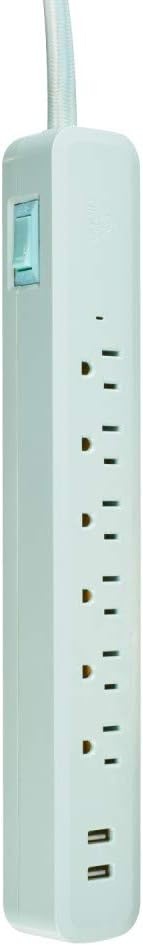 image:imageGlobe Electric 78257 Designer Series Power Strip Rose 3 OutletMint