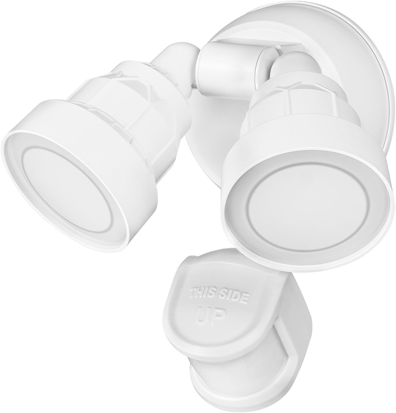 image:imageGlobe Electric 180Degree 15W Twin Head White 1400 Lumens Hardwired Motion Activated Outdoor Integrated LED Flood Light Security Light Outdoor Outside House LightsWhite