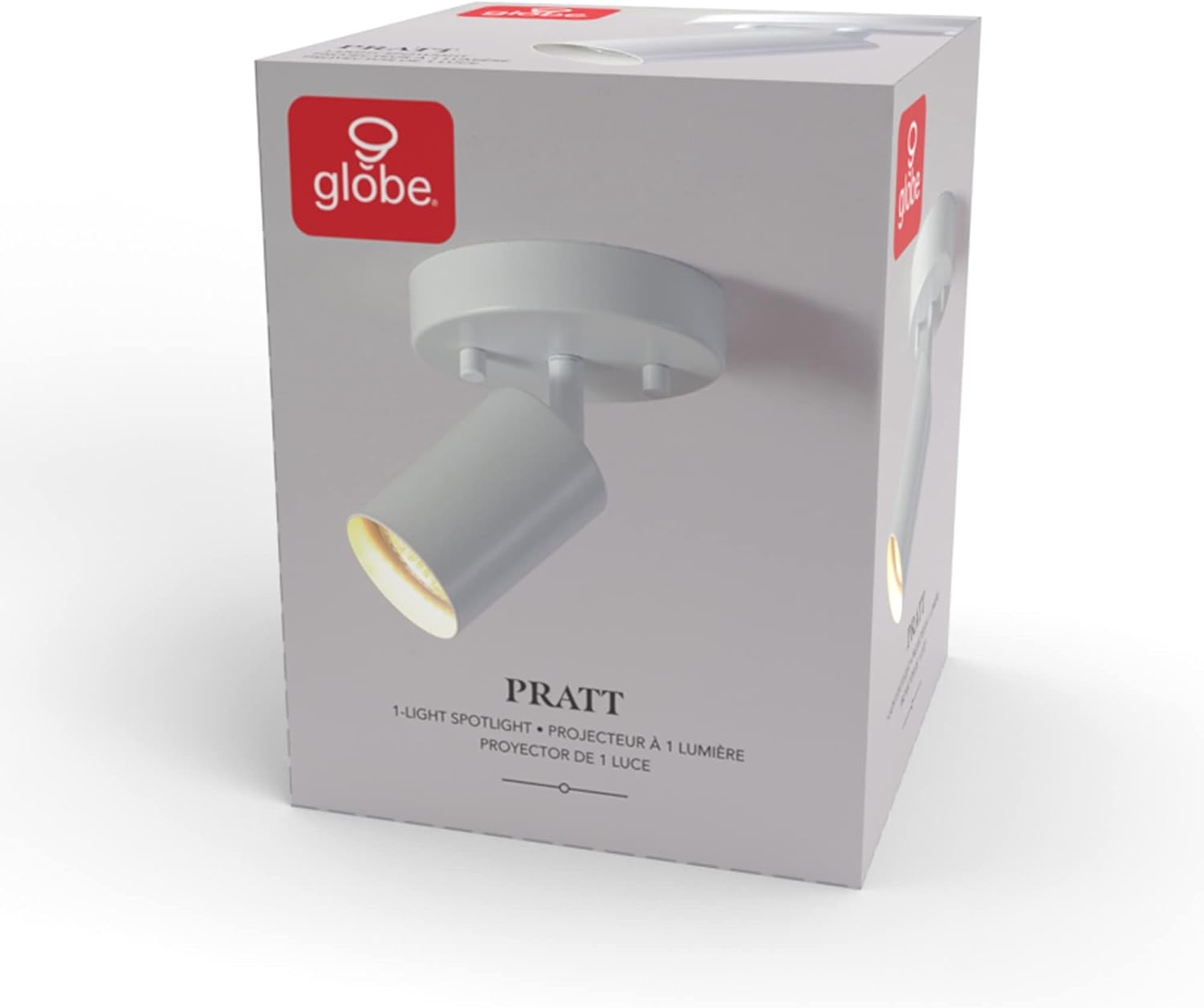 image:imageGlobe Electric 1Light Track Spotlight Matte White Pivoting Head Dimmable 57499