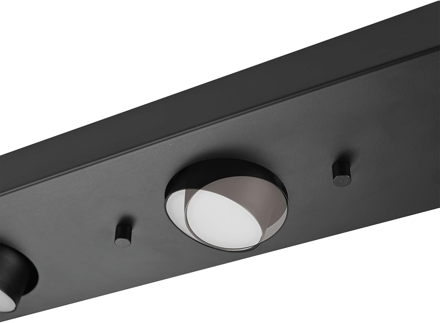 image:imageGlobe Electric 3Light Integrated LED Track Lighting Matte Black Adjustable Heads Dimmable 59941Black Bleecker