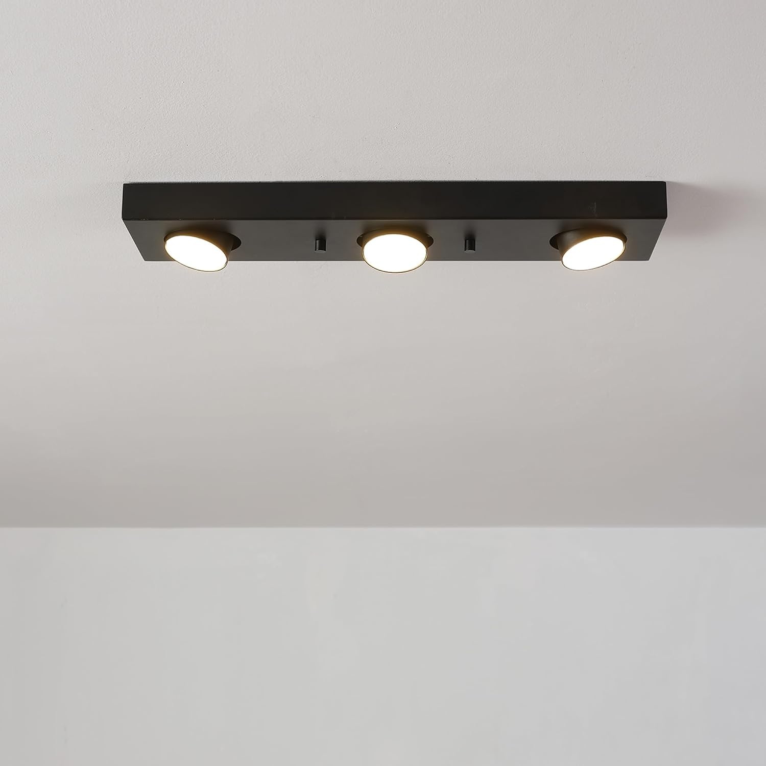image:imageGlobe Electric 3Light Integrated LED Track Lighting Matte Black Adjustable Heads Dimmable 59941Black Bleecker