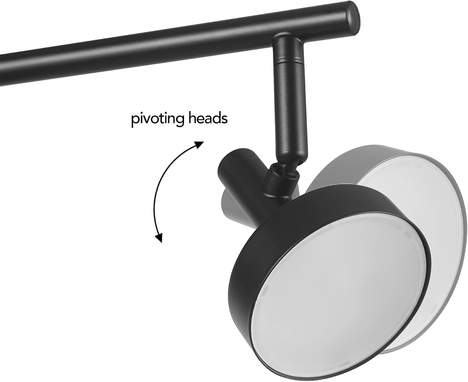 image:imageGlobe Electric 3Light Integrated LED Track Lighting Matte Black Adjustable Heads Dimmable 59941Black Patrick