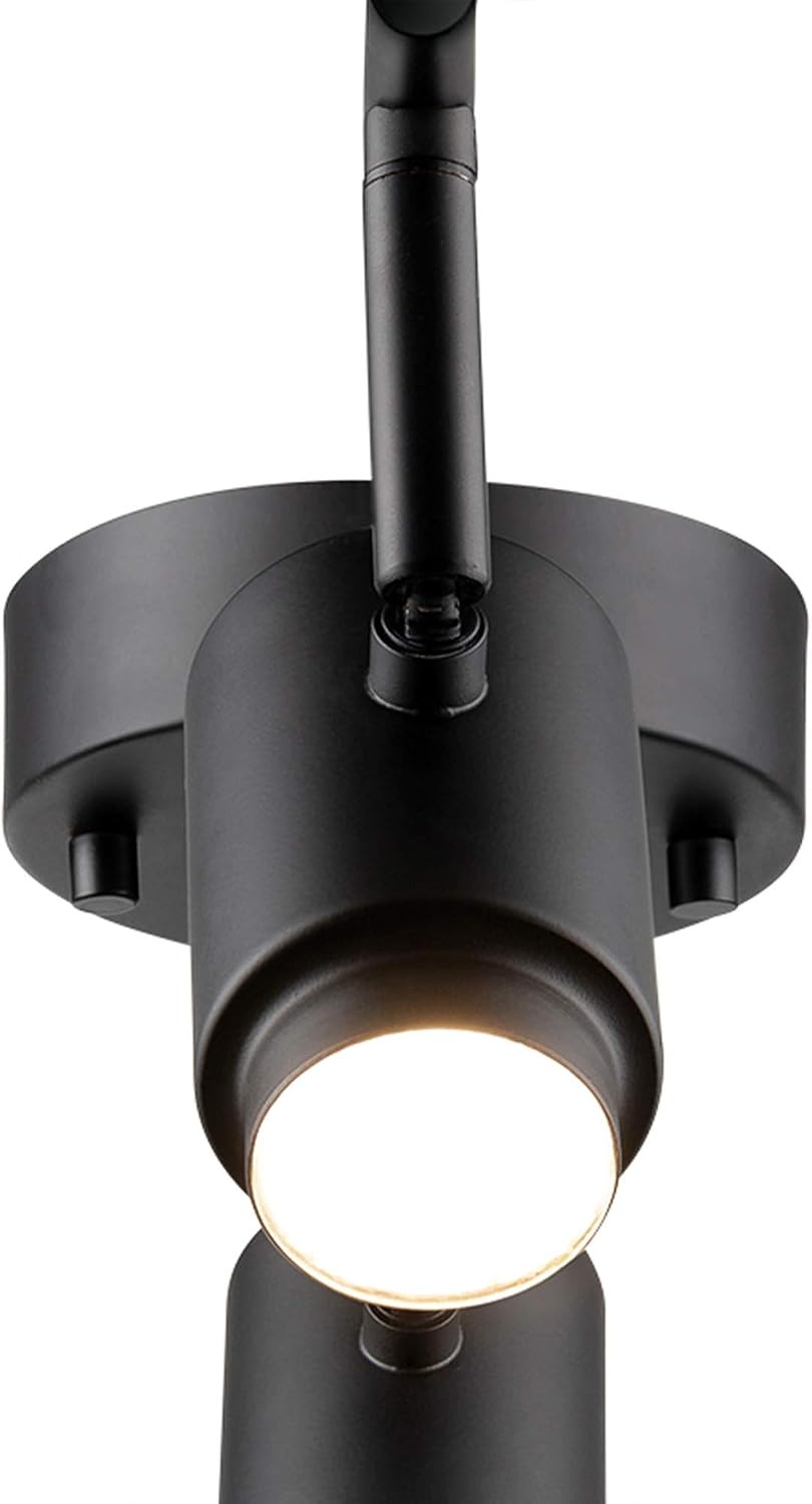 image:imageGlobe Electric 3Light Integrated LED Track Lighting Matte Black Adjustable Heads Dimmable 59941Black Walton