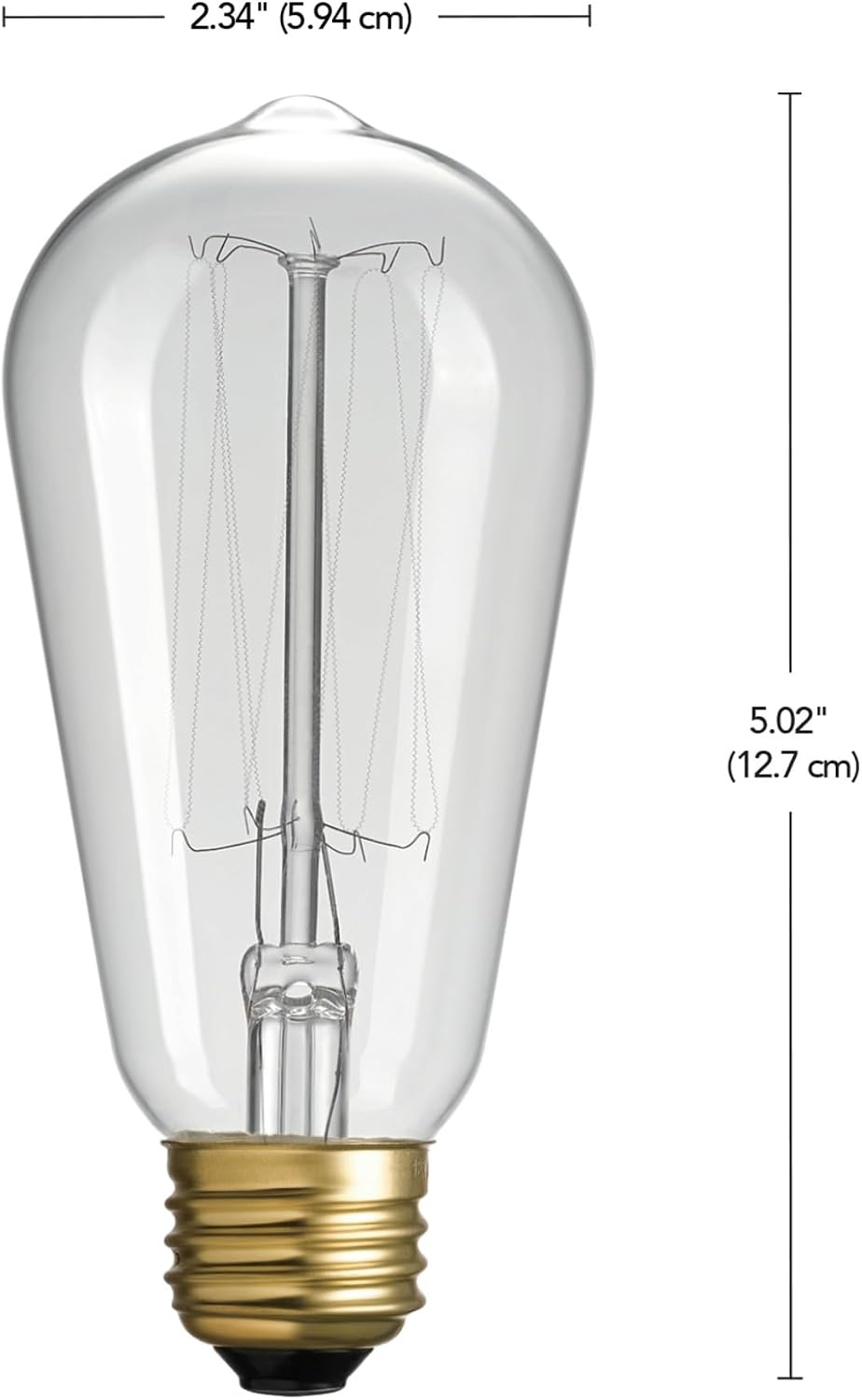 image:imageGlobe Electric 40W Equivalent Soft White 2000K Edison Candelabra Amber Glass Dimmable LED Light Bulb 31355 1Pack B10 VintageIndustrial