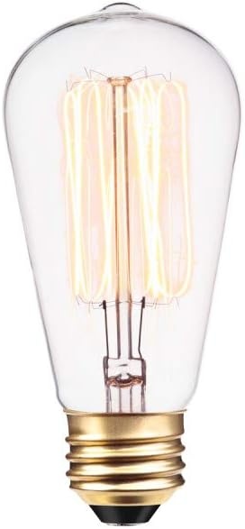 image:imageGlobe Electric 40W Equivalent Soft White 2000K Edison Candelabra Amber Glass Dimmable LED Light Bulb 31355 1Pack B10 VintageS60 40 Watt