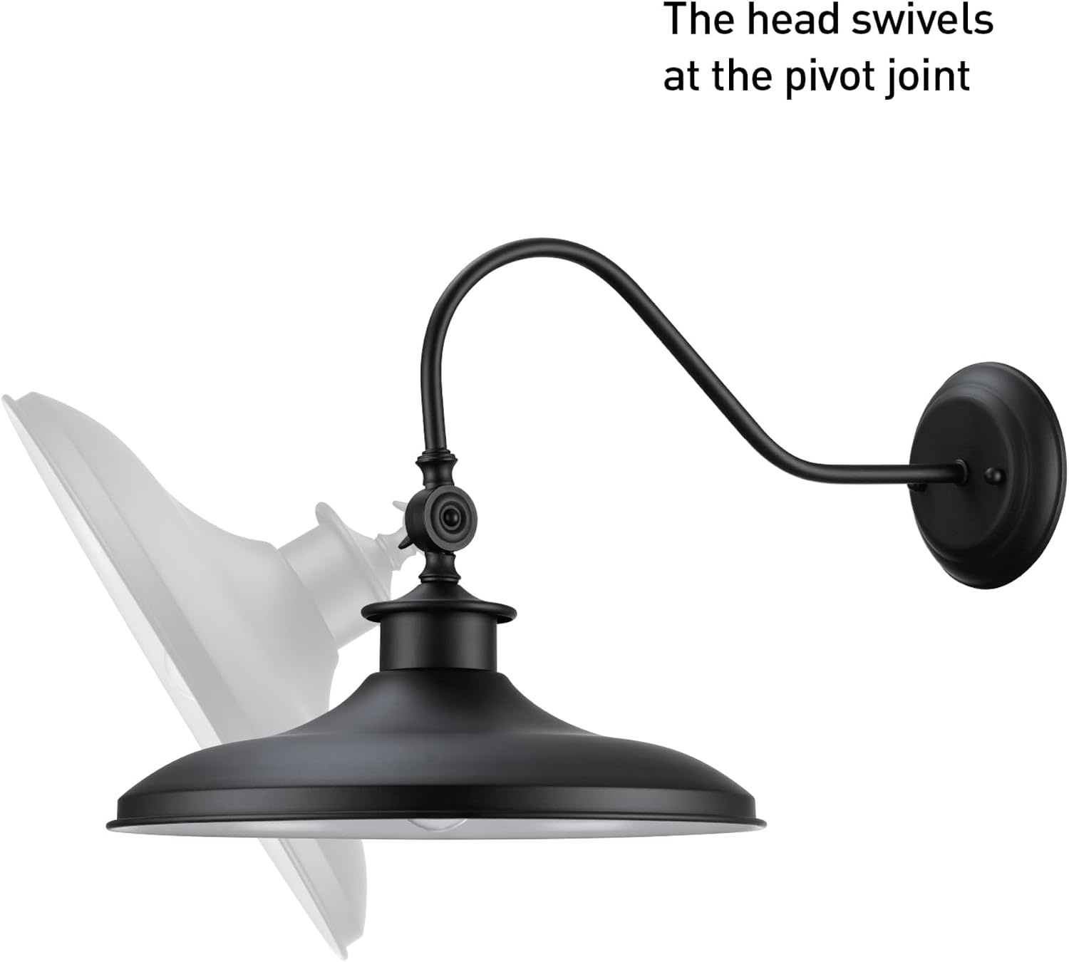 image:imageGlobe Electric 44095 Aedan 1Light Swivel Wall Sconce Black FinishAedan Black