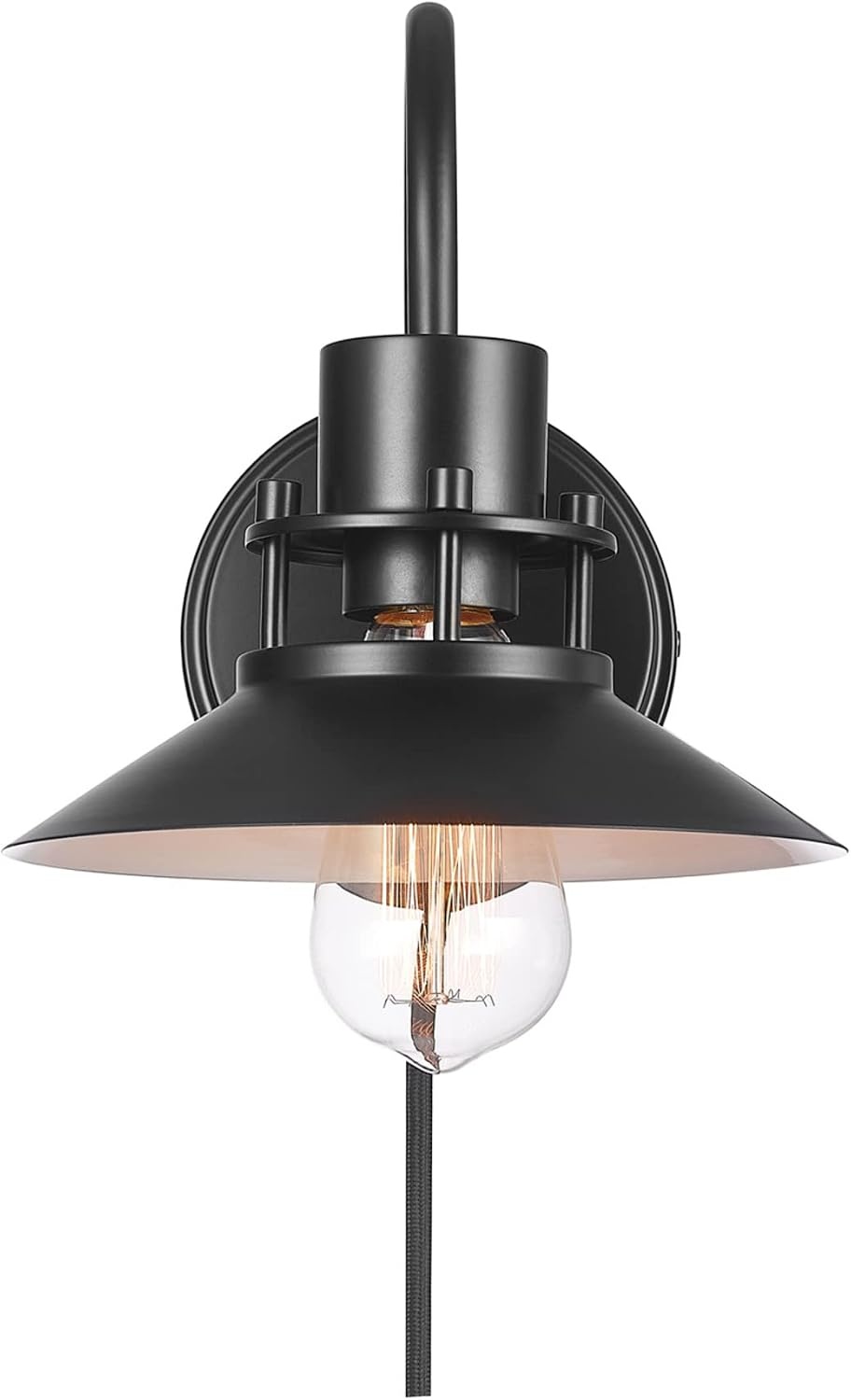 image:imageGlobe Electric 44095 Aedan 1Light Swivel Wall Sconce Black FinishWren Matte Black