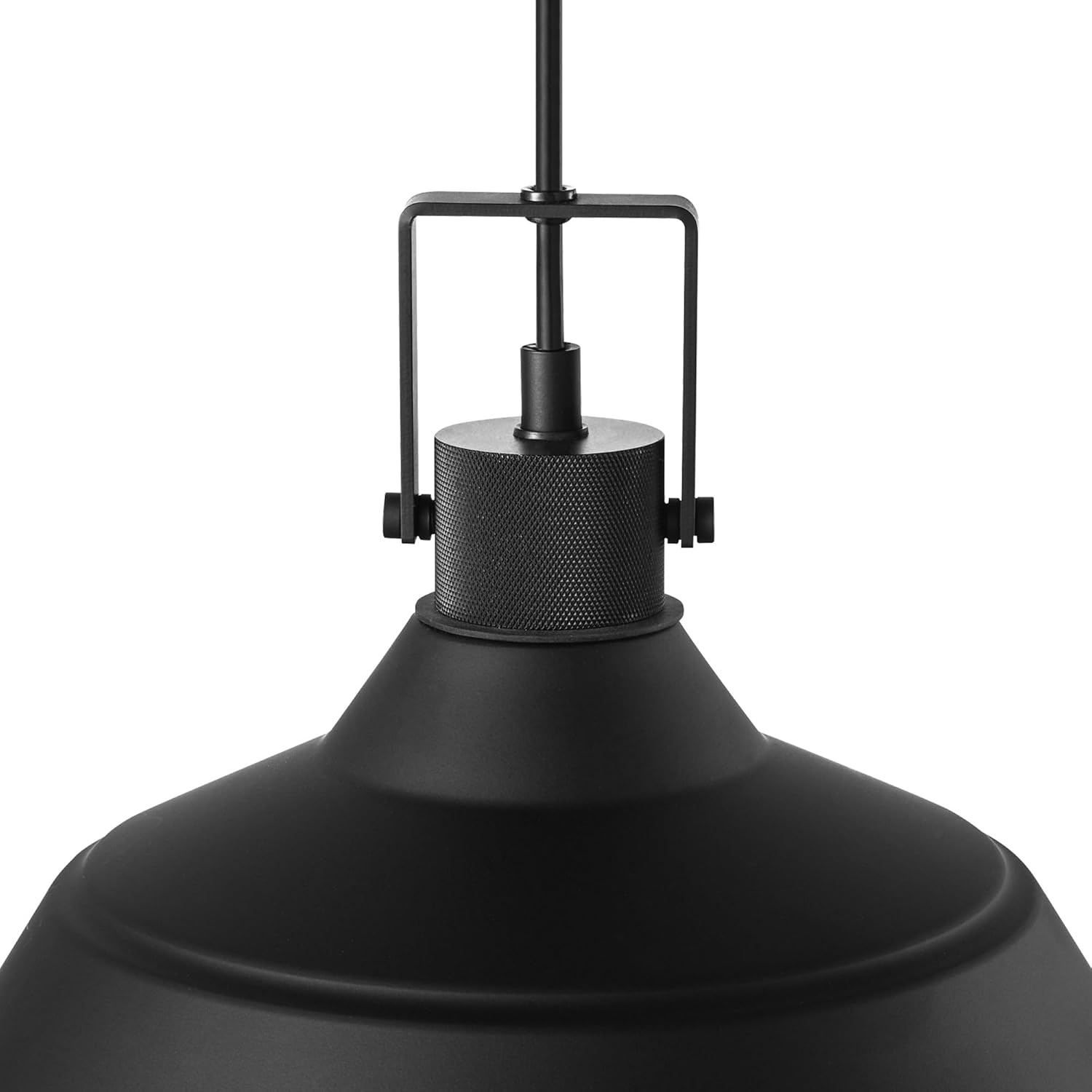 image:imageGlobe Electric 44476 1Light IndoorOutdoor Pendant Light Matte Black Finish Textured Socket Detail Adjustable Hanging Height E26 Base Modern Farmhouse StyleSutton Black
