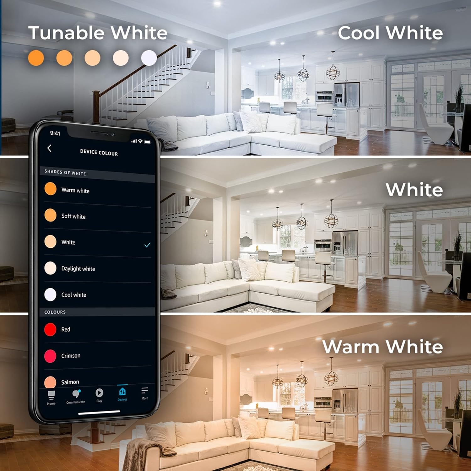 image:imageGlobe Electric 50589 ColorChanging A19 LED Smart Light Bulb 24 GHz WiFi 60W Equivalent 800LM Works with Alexa Only 1PackPack of 1