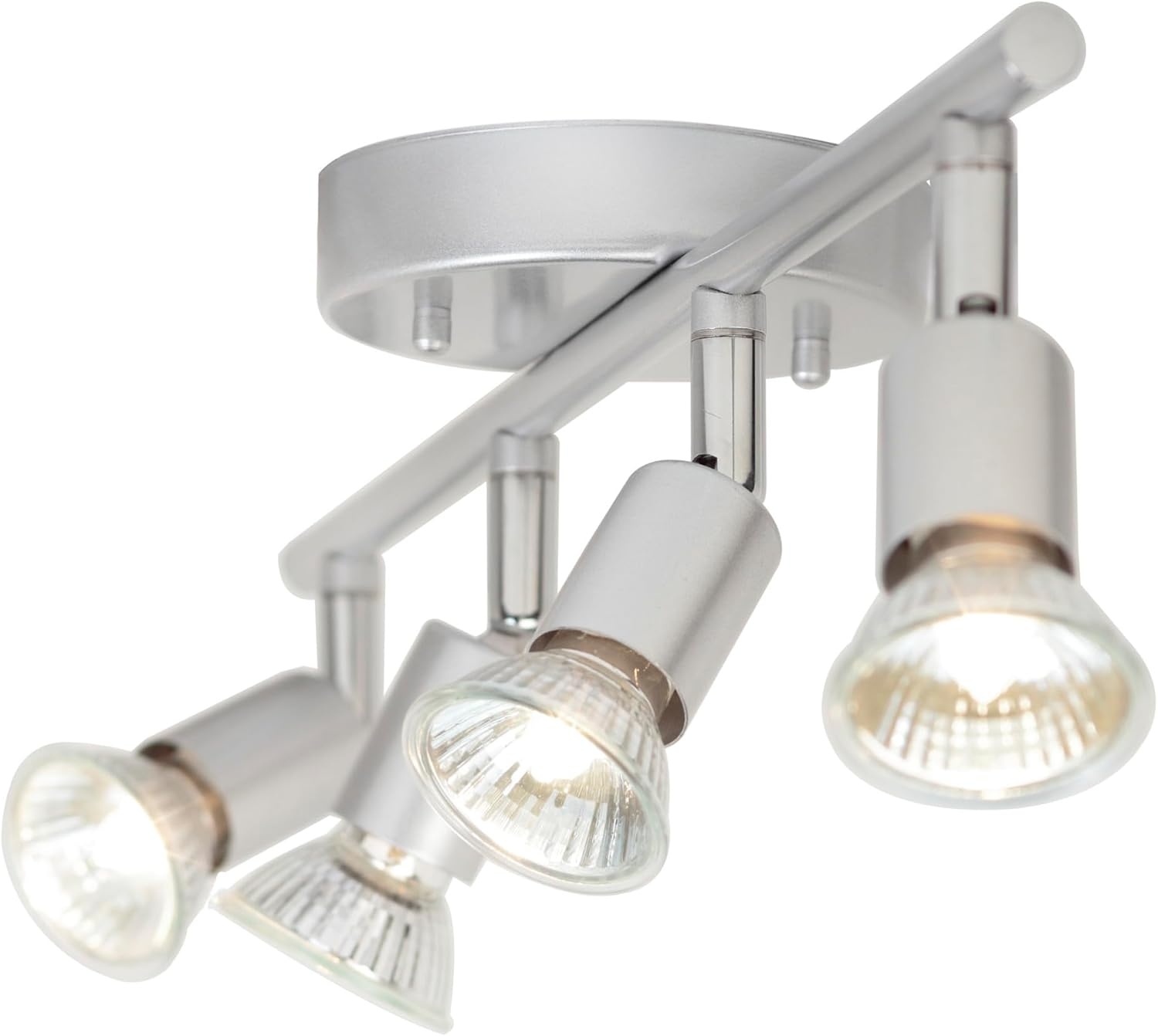 image:imageGlobe Electric 58932 Payton Collection 4 Bar Track Light Matte Silver Bulb Not IncludedMatte Silver