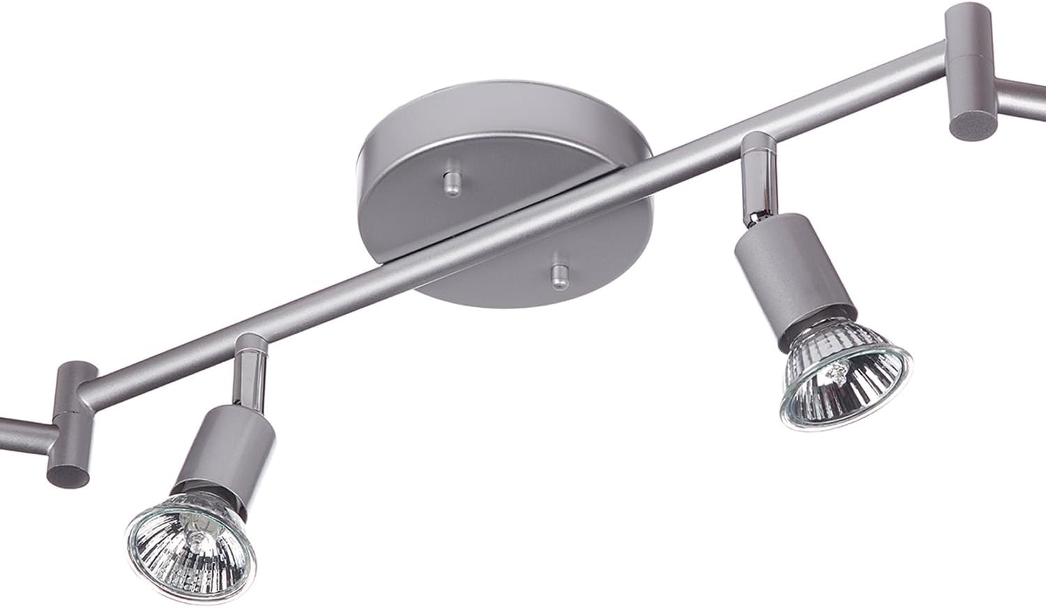image:imageGlobe Electric 58932 Payton Collection 4 Bar Track Light Matte Silver Bulb Not IncludedMatte Silver