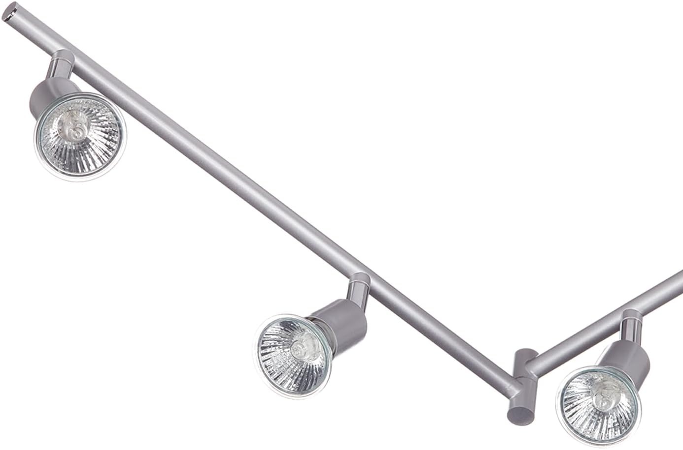 image:imageGlobe Electric 58932 Payton Collection 4 Bar Track Light Matte Silver Bulb Not IncludedMatte Silver