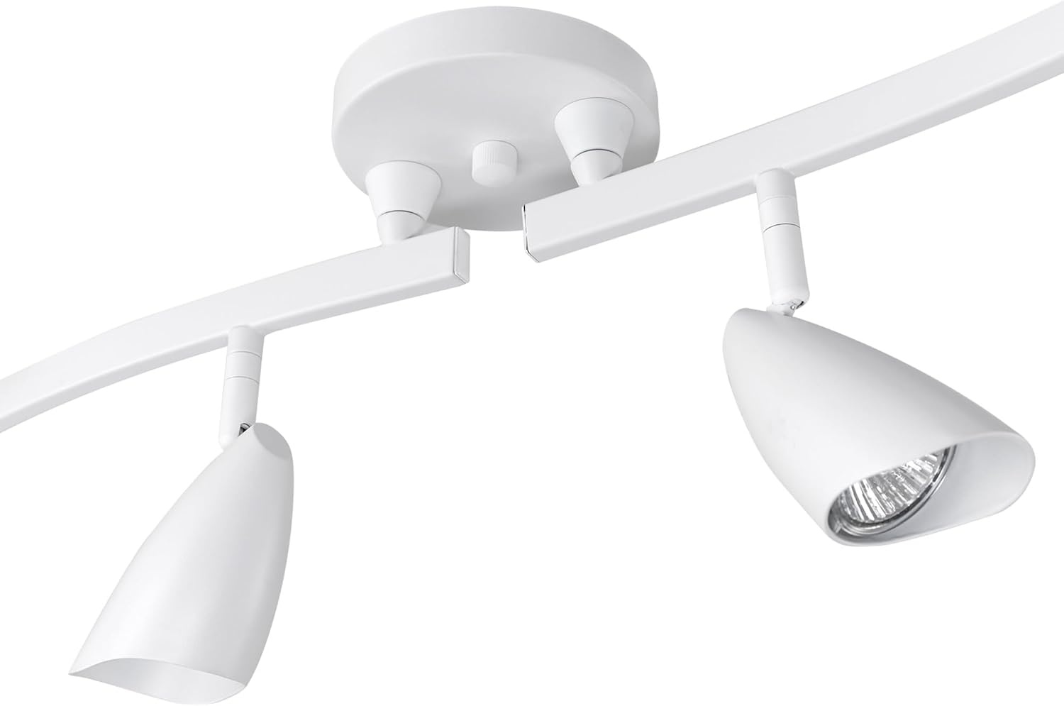 image:imageGlobe Electric 59353 Grayson 6Light Adjustable SShape Track Lighting White Color Matte Finish 866 Bulbs Not IncludedMatte White