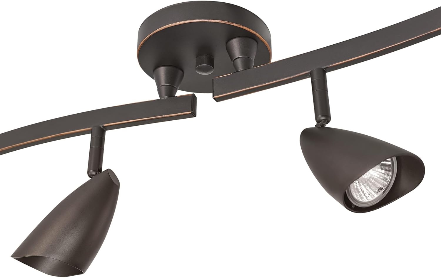 image:imageGlobe Electric 59353 Grayson 6Light Adjustable SShape Track Lighting White Color Matte Finish 866 Bulbs Not IncludedOilRubbed Bronze