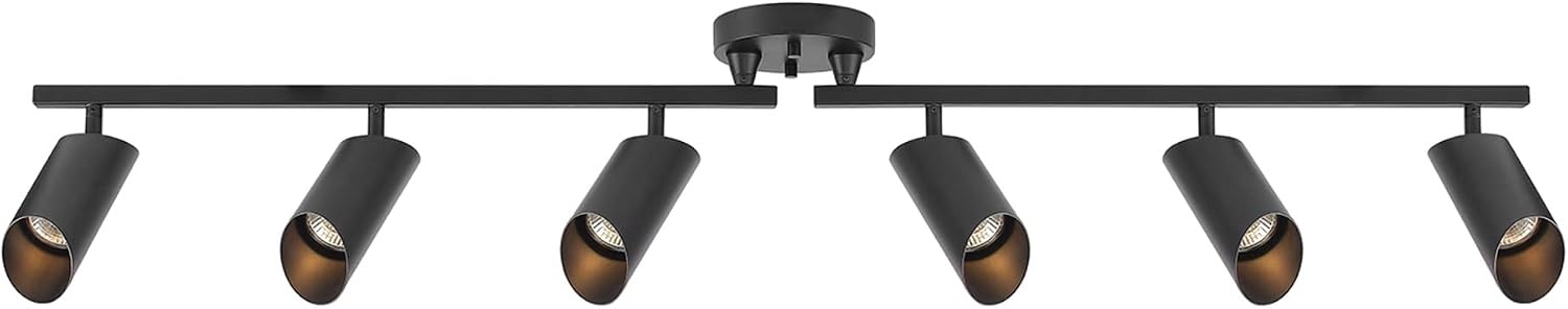 image:imageGlobe Electric 59969 Tempo 5Light Foldable Track Lighting Matte BlackBlack Christina 6Light