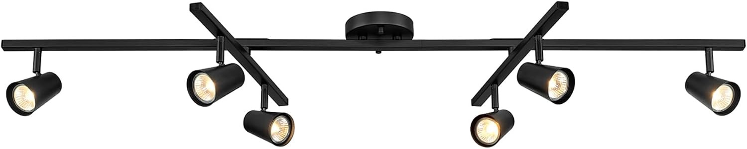 image:imageGlobe Electric 59969 Tempo 5Light Foldable Track Lighting Matte BlackBlack Ford 6Light