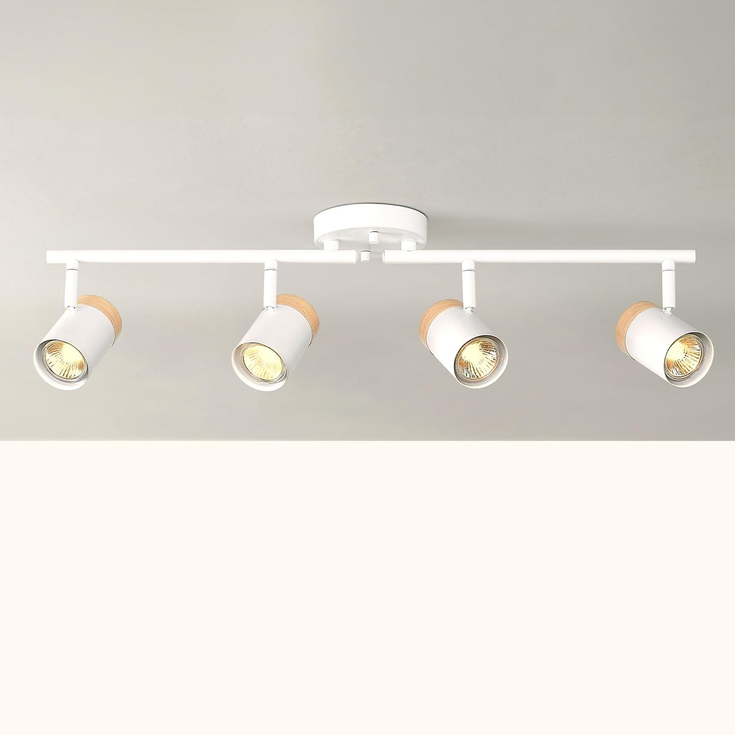 image:imageGlobe Electric 59969 Tempo 5Light Foldable Track Lighting Matte BlackWhite Hudson 4Light