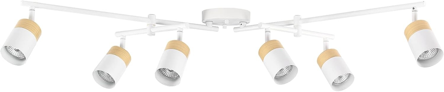 image:imageGlobe Electric 59969 Tempo 5Light Foldable Track Lighting Matte BlackWhite Hudson 6Light